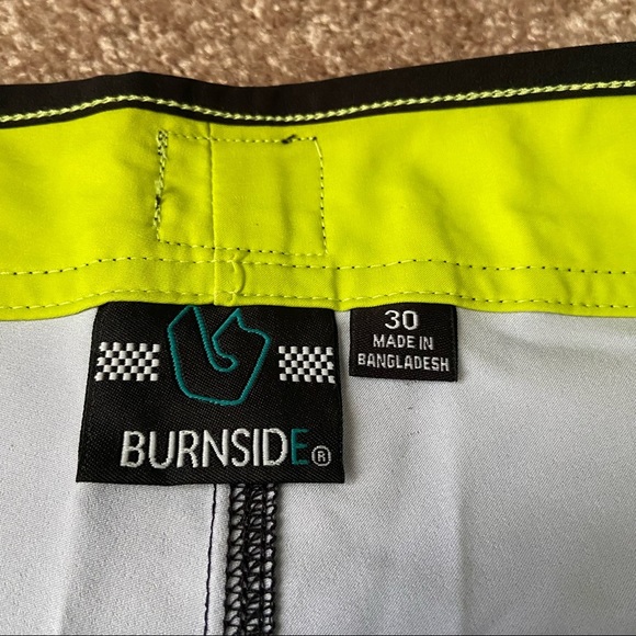 Burnside Board Shorts Striped Drawstring Swim Trunks - Picture 4 of 8